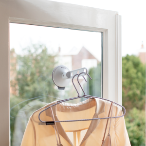 Inklapbare kledinghaak met zuignap Light Grey