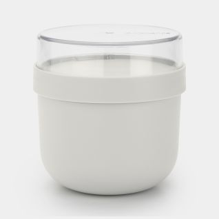 Make & Take Breakfast Bowl 16.9 oz (0.5L), Plastic - Light Gray