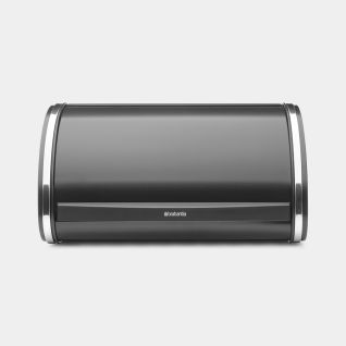 Roll Top Bread Bin Medium - Matt Black